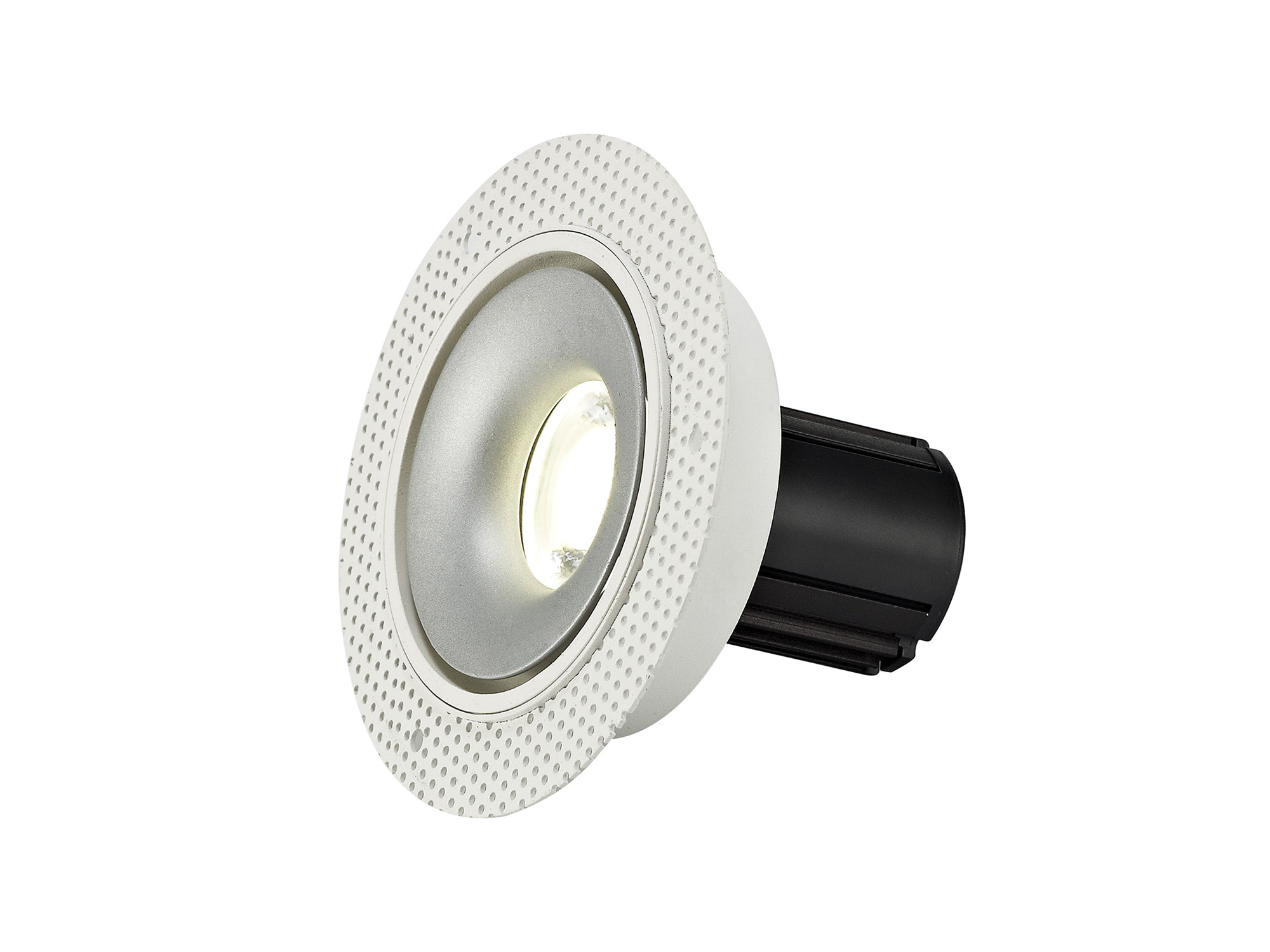 DM201114  Bolor T 10 Tridonic Powered 10W 4000K 810lm 36° CRI>90 LED Engine White/Silver Trimless Fixed Recessed Spotlight, IP20